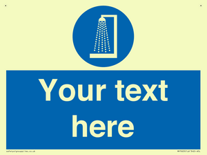 Custom mandatory shower before entering